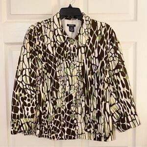 Bob Mackie Jacket Career Blazer Linen